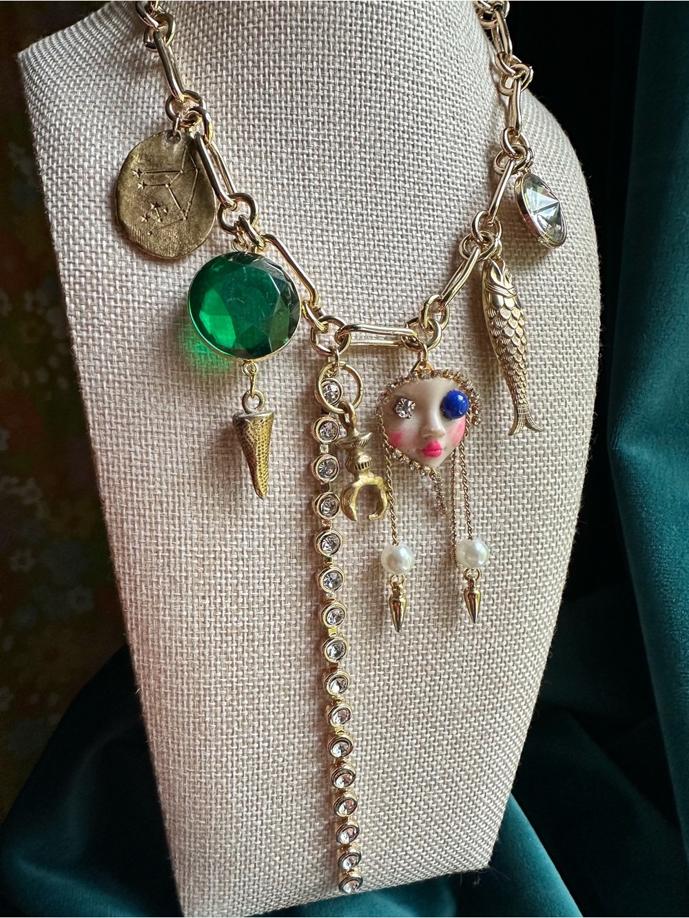 age of aquarius handmade charm necklace - Picture 3 of 3